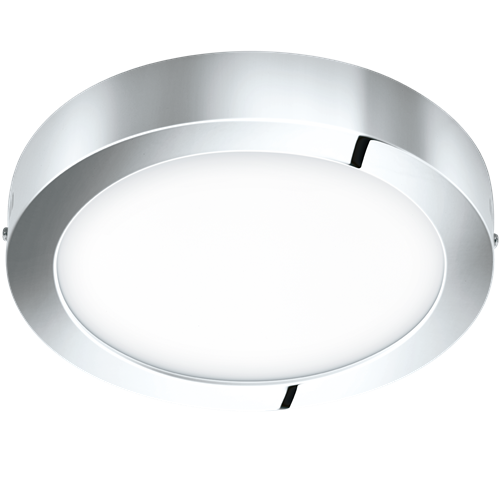 Fueva 1 LED overflade monteret i støbt metal Hvid med skærm i Hvid plastik, 22WLED, diameter 30 cm, højde 4 cm.